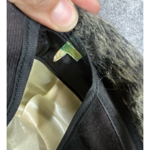 Stetson Hat Mens Grey Fedora Faux Fur Ear Flaps 1930s 40s German Hunting Pin - Picture 10 of 15